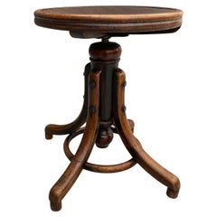 Turn-of-the-Century Bentwood Piano Stool, Early 20th Century