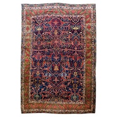Vintage Turn-of-the-century Beyond Palatial Garrus Bidjar Rug Piece