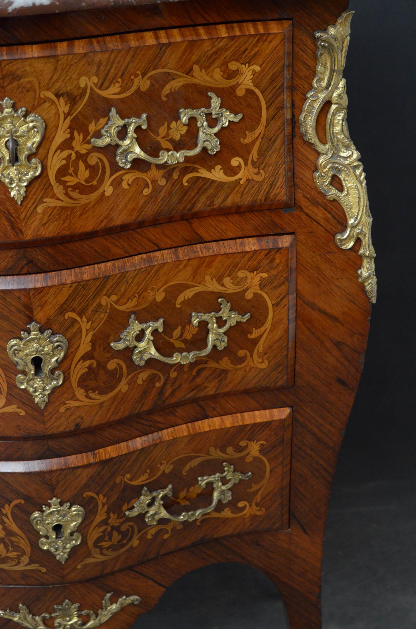Turn of the Century Bombe Chest of Drawers For Sale 2