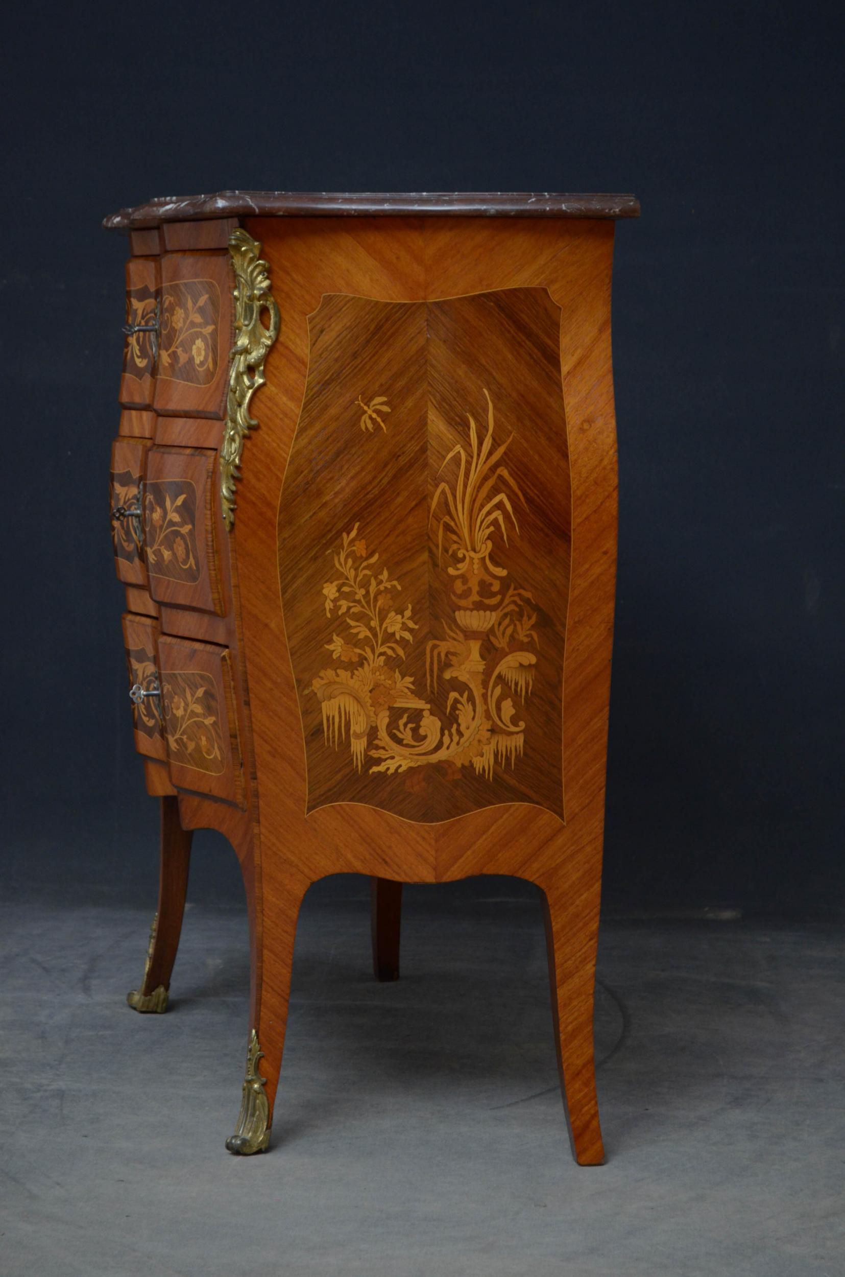 Turn of the Century Bombe Chest of Drawers For Sale 6