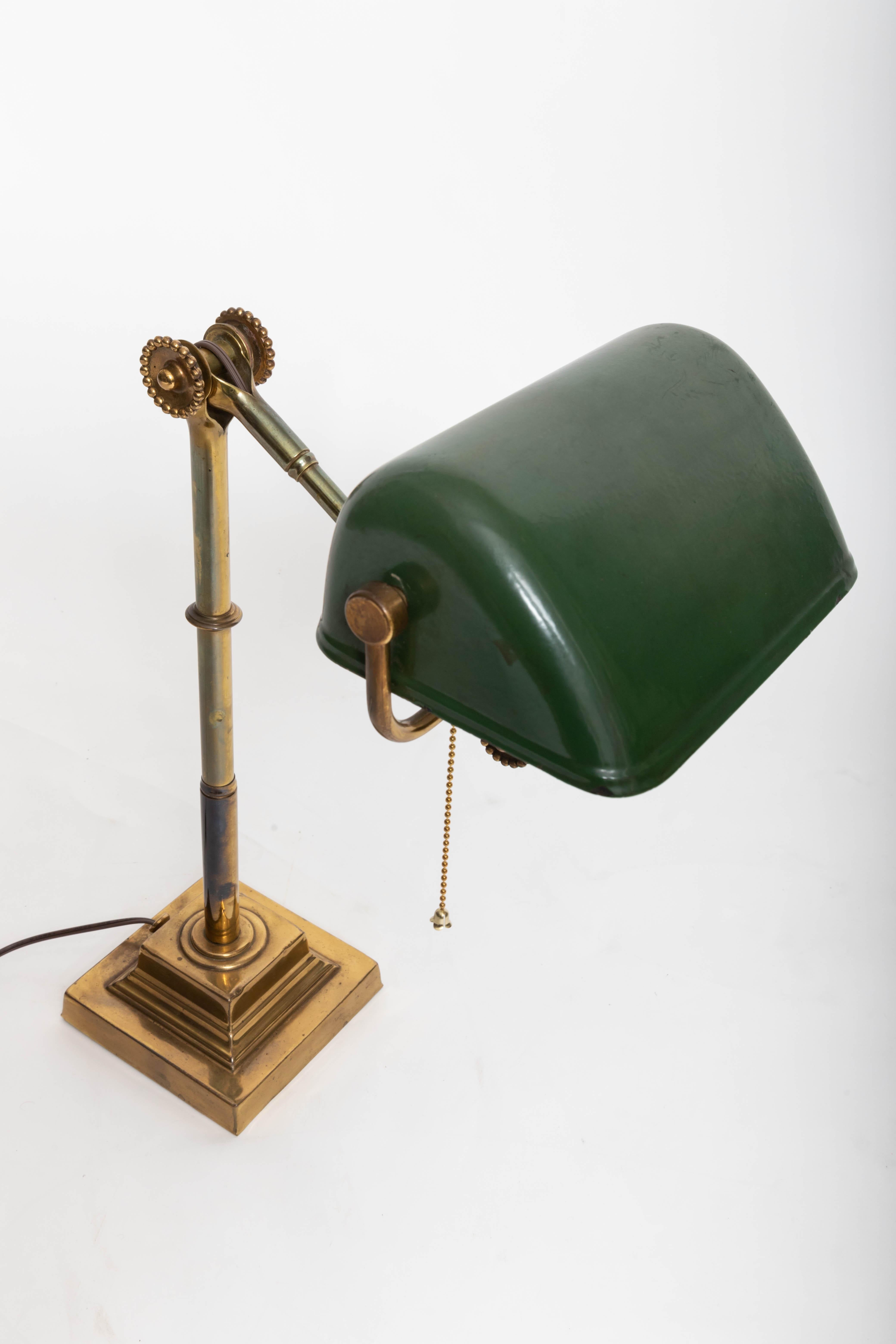 Turn-of-the-Century Brass Desk Lamp 3