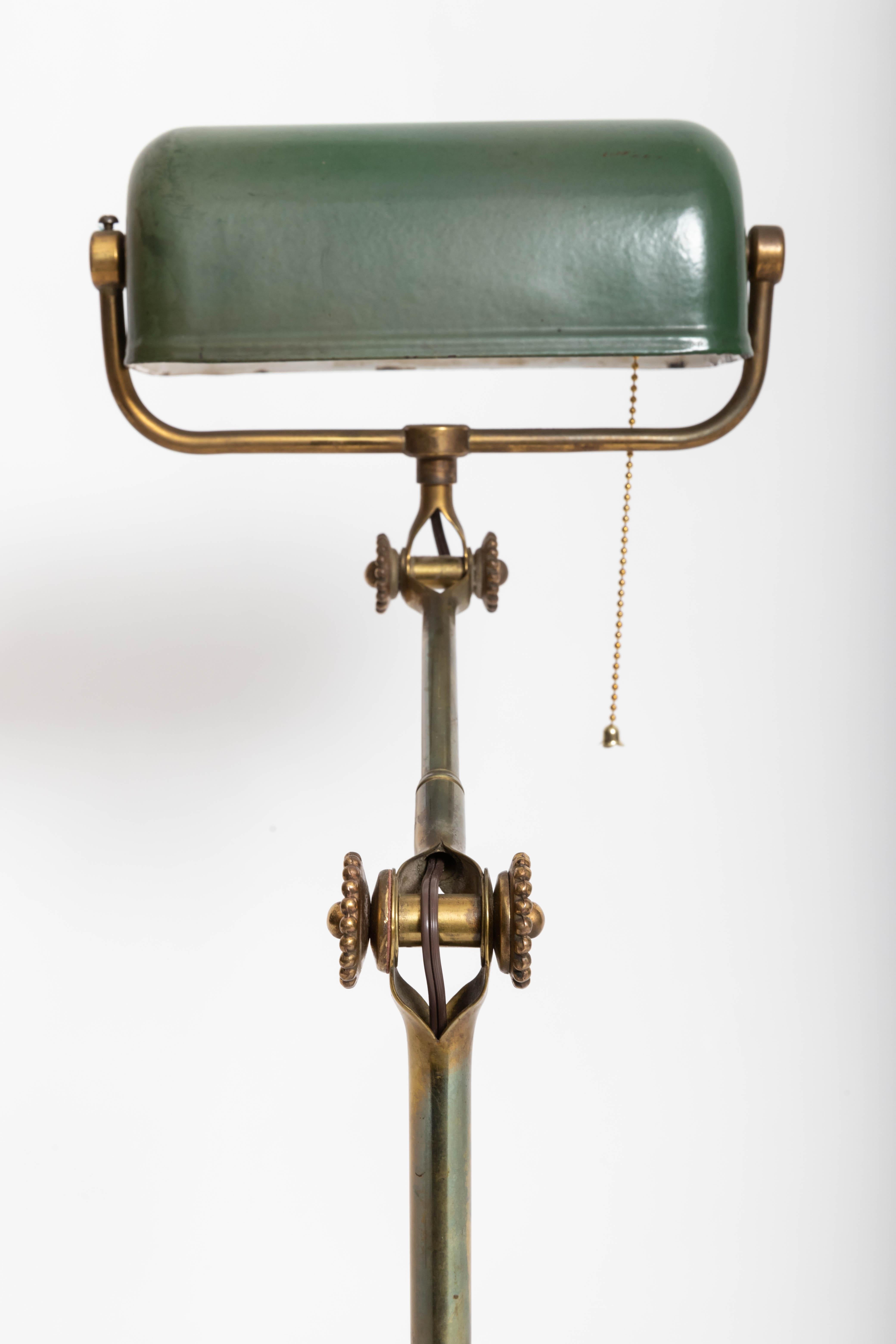 Early 20th Century Turn-of-the-Century Brass Desk Lamp