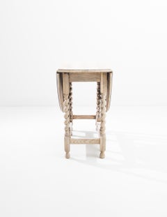 Turn of the Century British Oak Folding Table