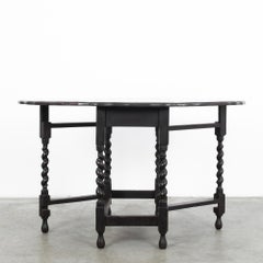 Turn-of-the-Century British Patinated Gate Leg Table