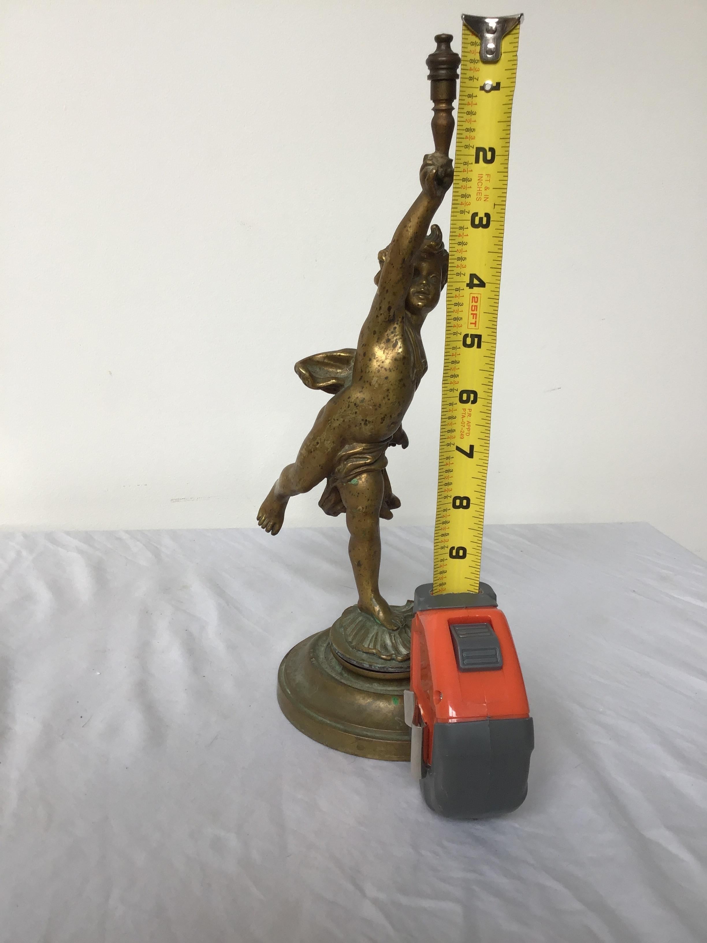 Turn of the Century Bronze Cherub For Sale 6