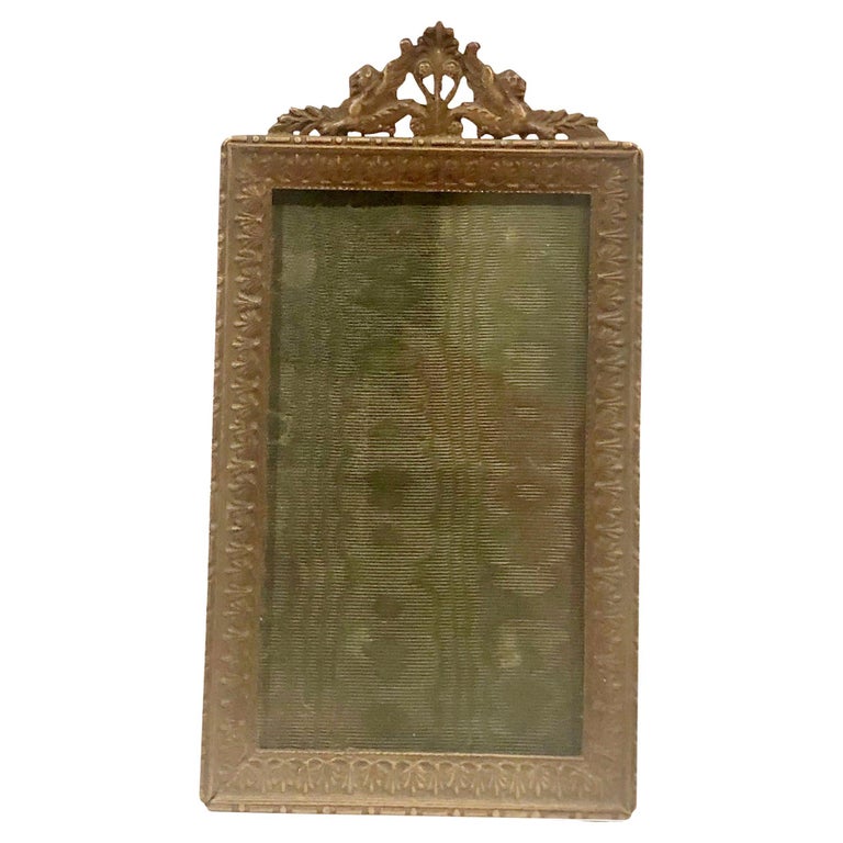 Turn of the Century Bronze Small Picture Frame For Sale at 1stDibs
