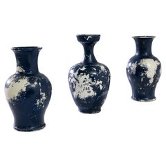 Turn of the Century Chinese Ceramic Vase, Set of Three