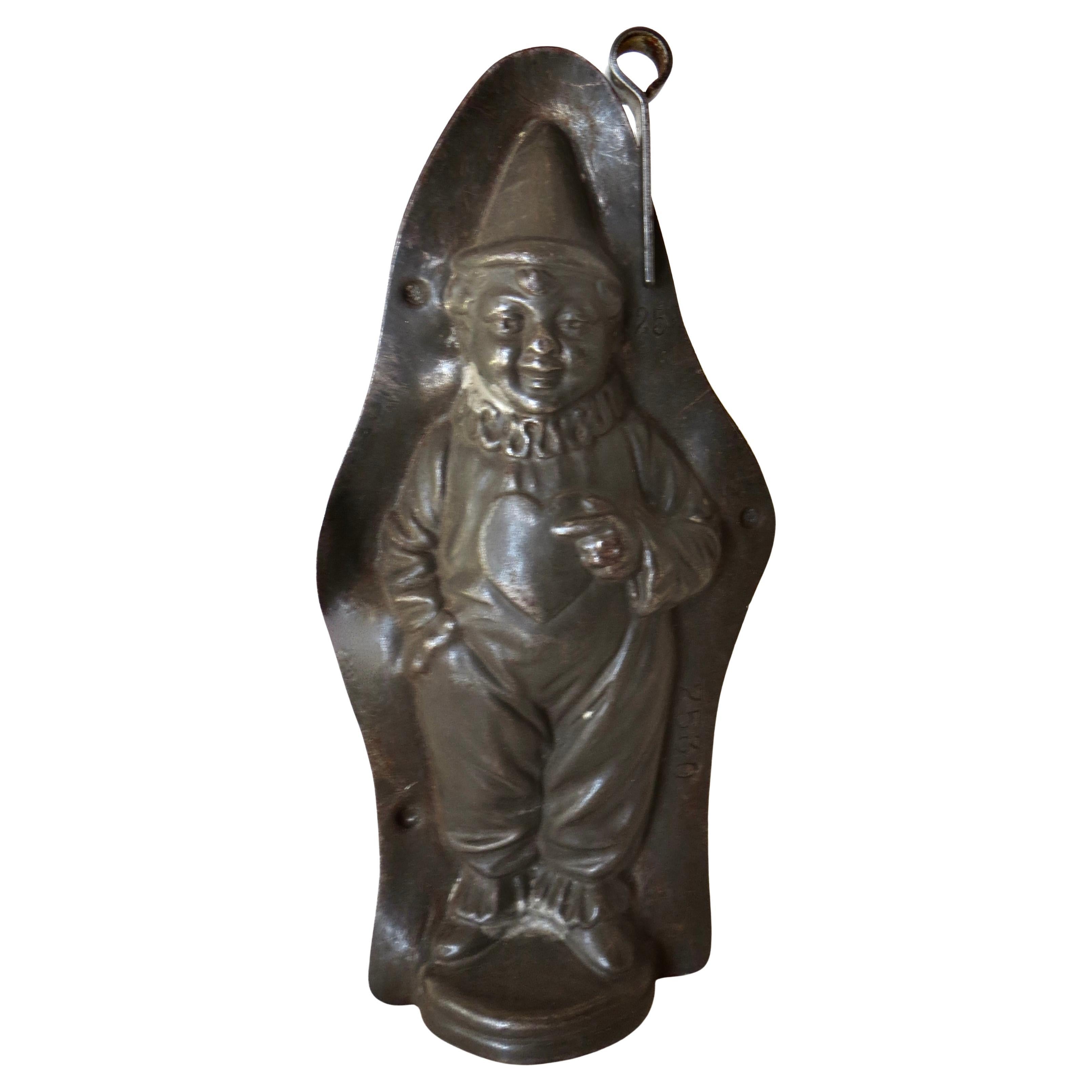 Turn of The Century  "Clown" Themed Chocolate Mold Pattern Germany Circa 1910