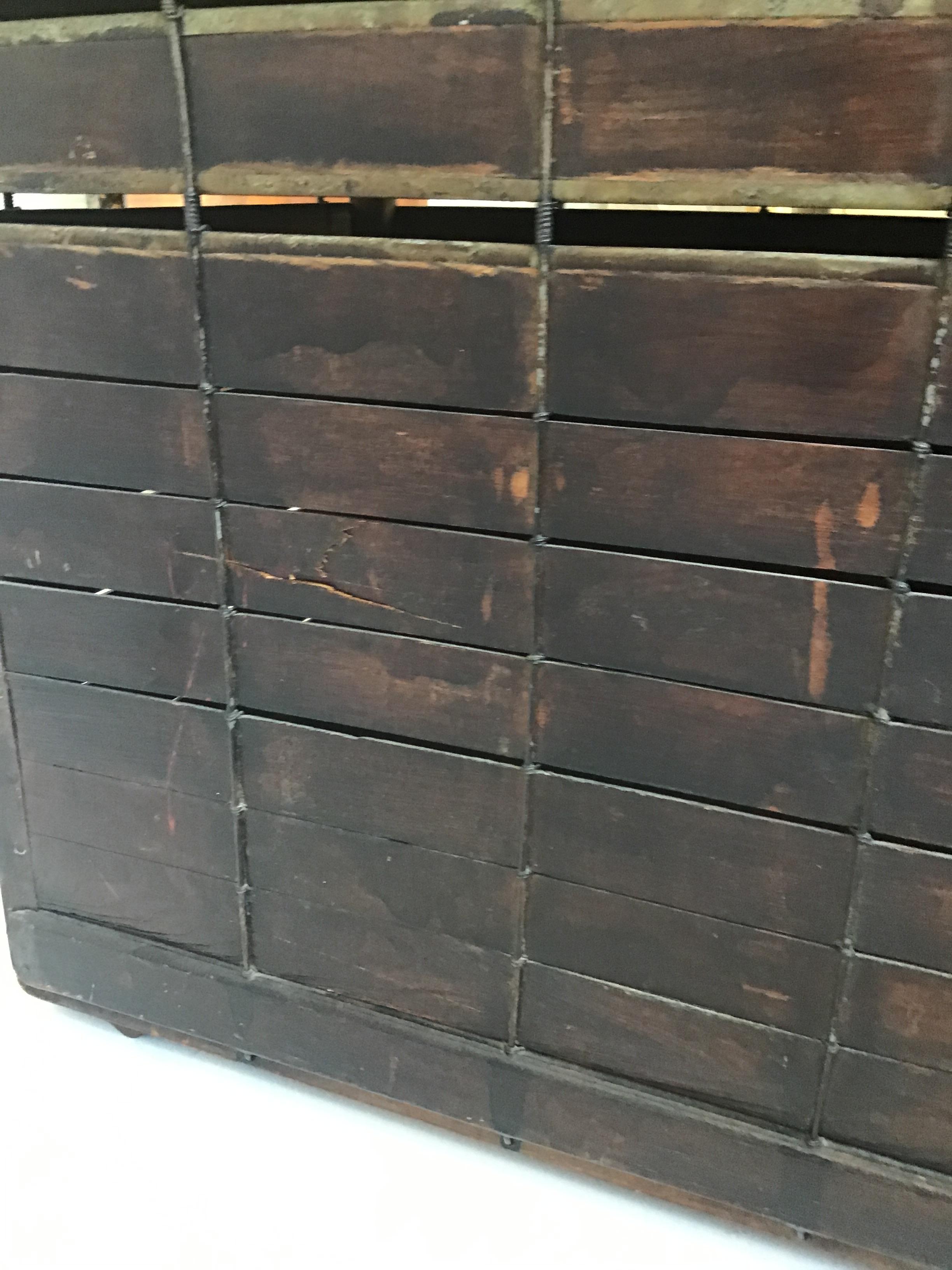 Wood Turn of the Century Dog Crate For Sale