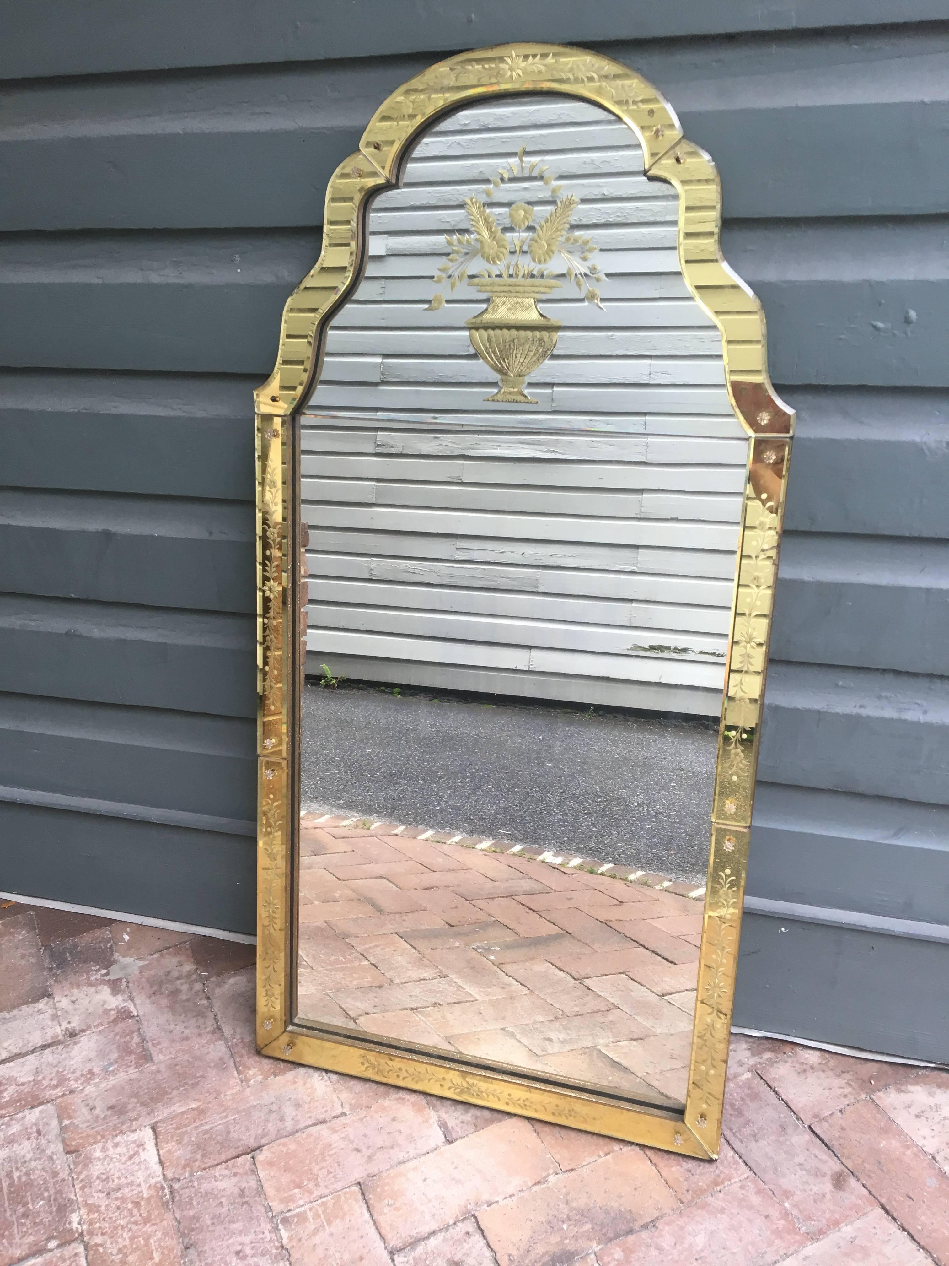 Turn of the Century French Art Deco Mirror In Excellent Condition In Charleston, SC