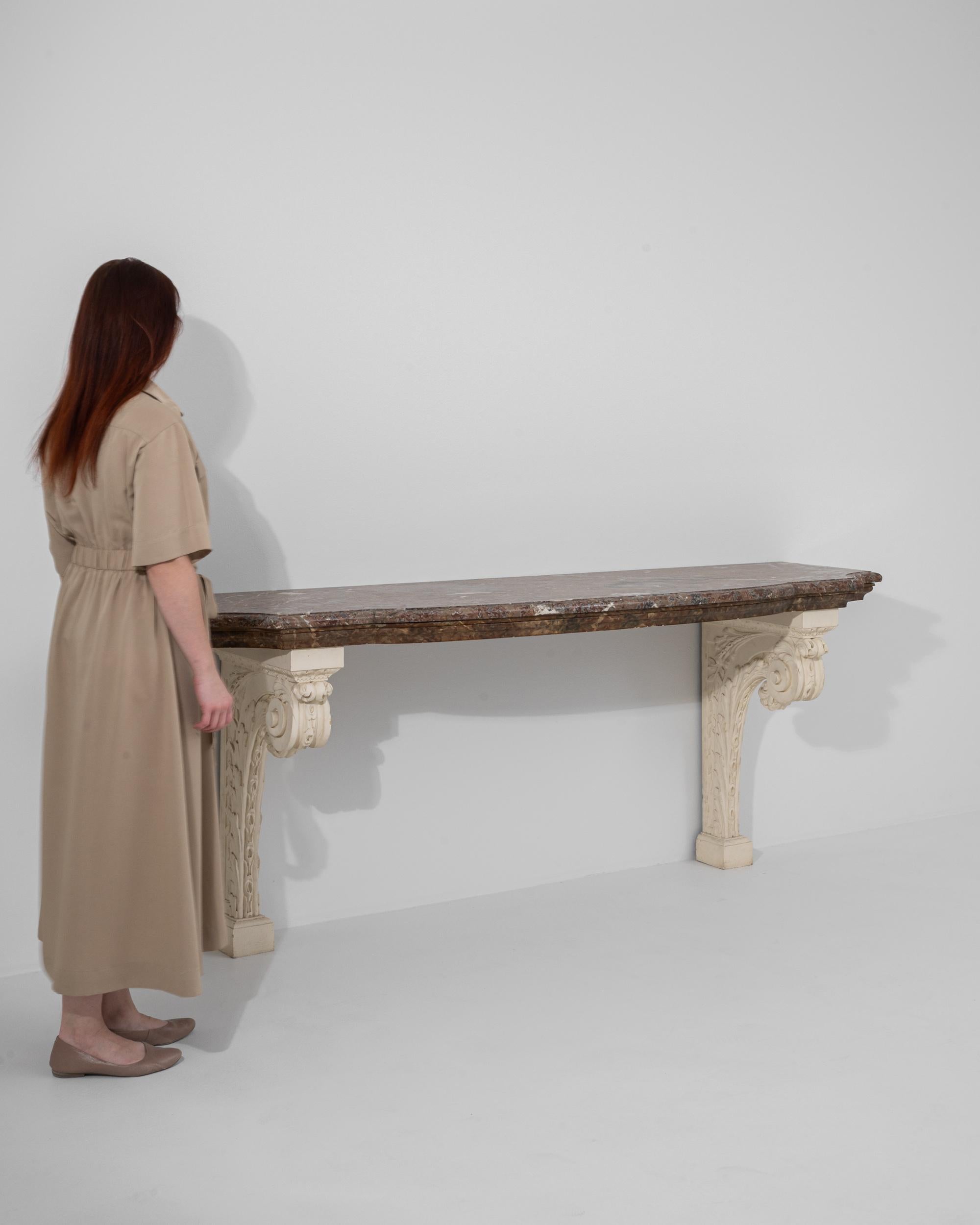20th Century Turn of the Century French Baroque Console Table