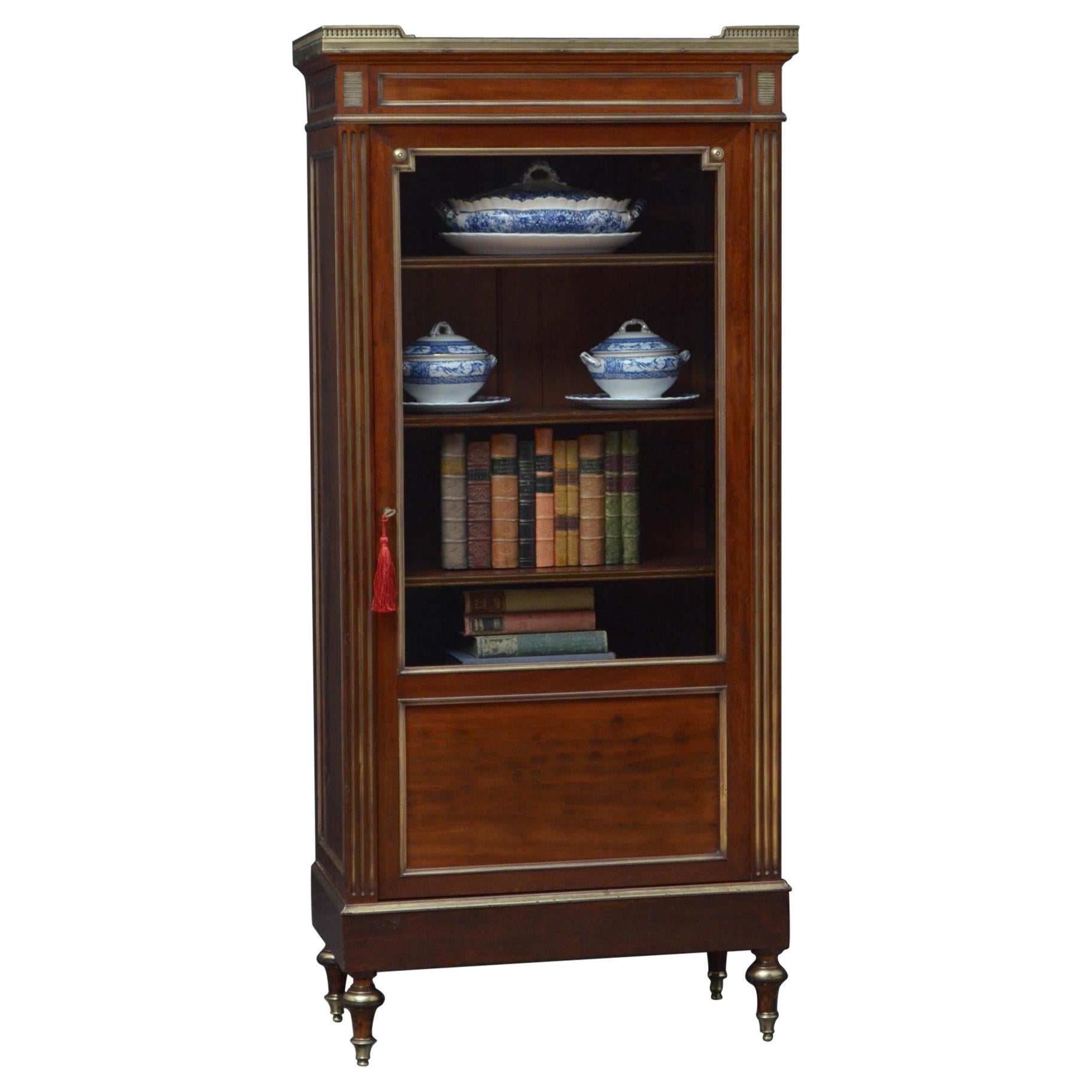 Turn of The Century French Bookcase / Vitrine