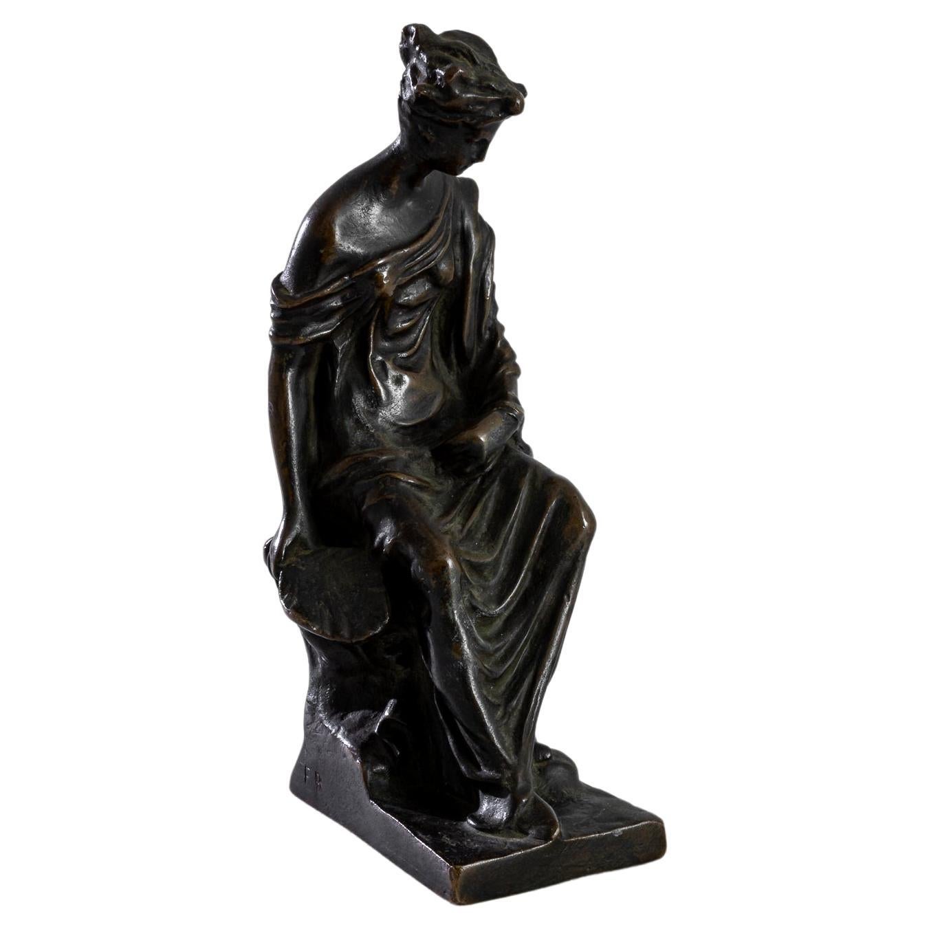 Turn of the Century French Bronze Sculpture For Sale
