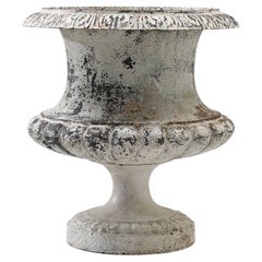 Antique Turn of the Century French Cast Iron Urn by Alfred Corneau