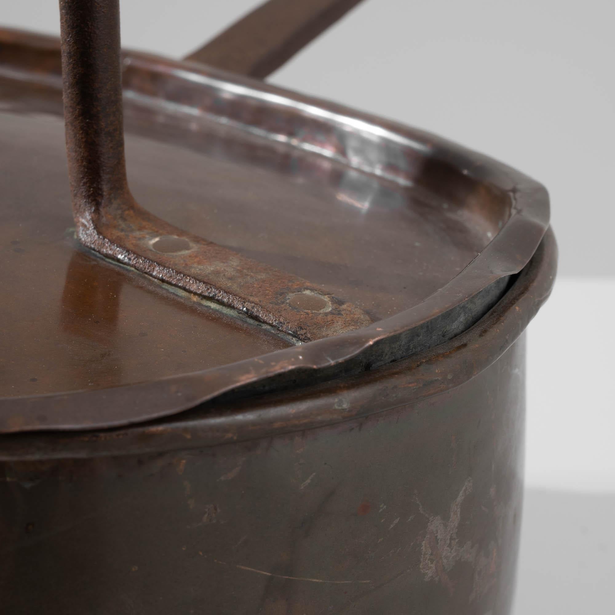 Turn of the Century French Copper Pot For Sale 6