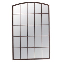 Turn of the Century French Factory Mirror