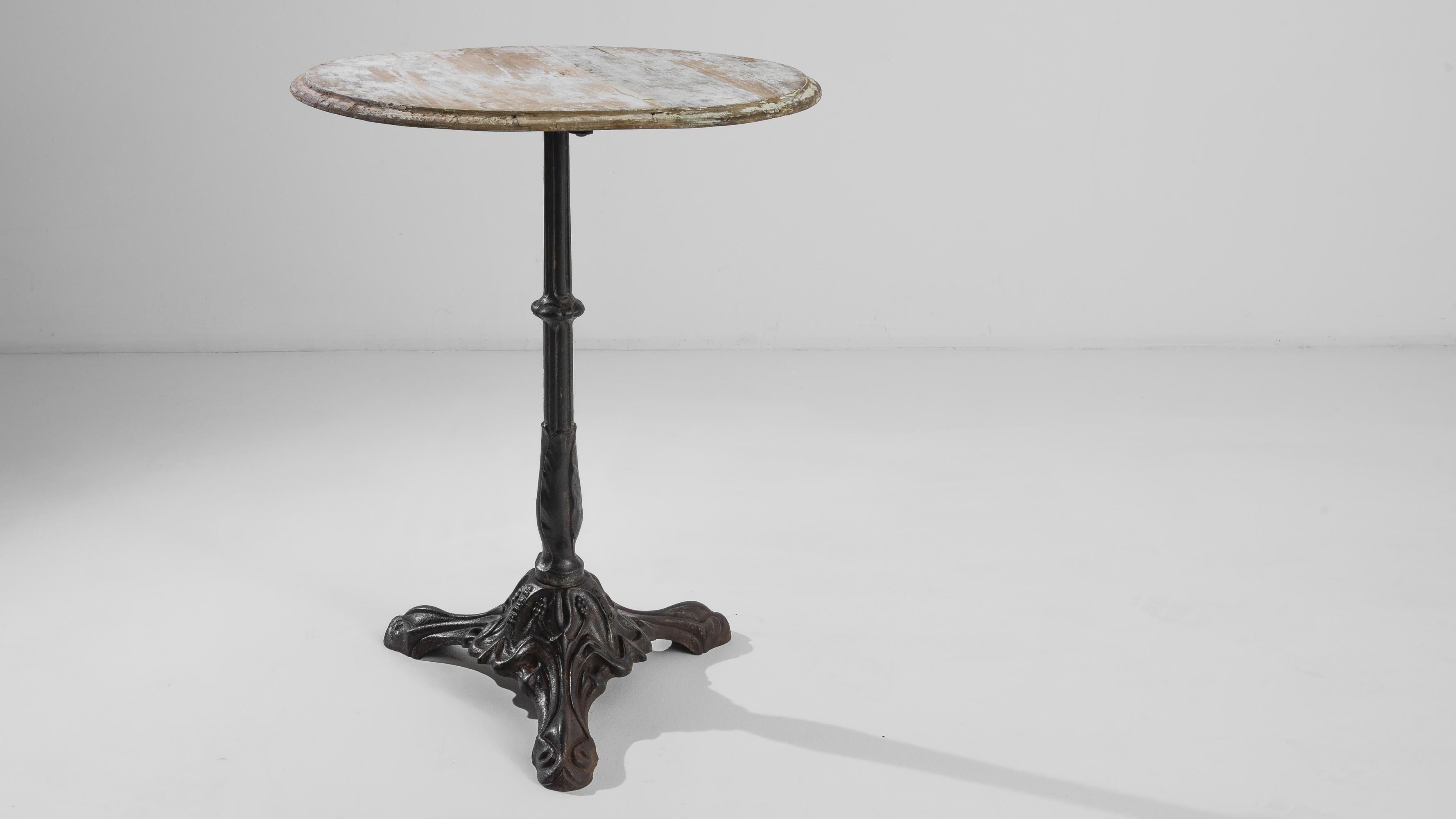 Turn of the Century French Metal Bistro Table 2