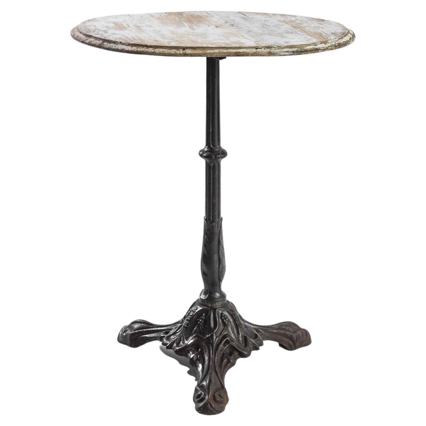 Turn of the Century French Metal Bistro Table
