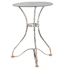 Antique Turn of the Century French Metal Table