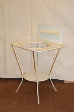 Turn of the Century French Metal Wash Stand, circa 1900