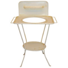 Turn of the Century French Metal Wash Stand, circa 1900
