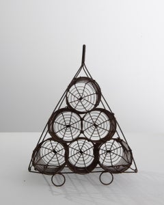 Turn of the Century French Metal Wine Rack