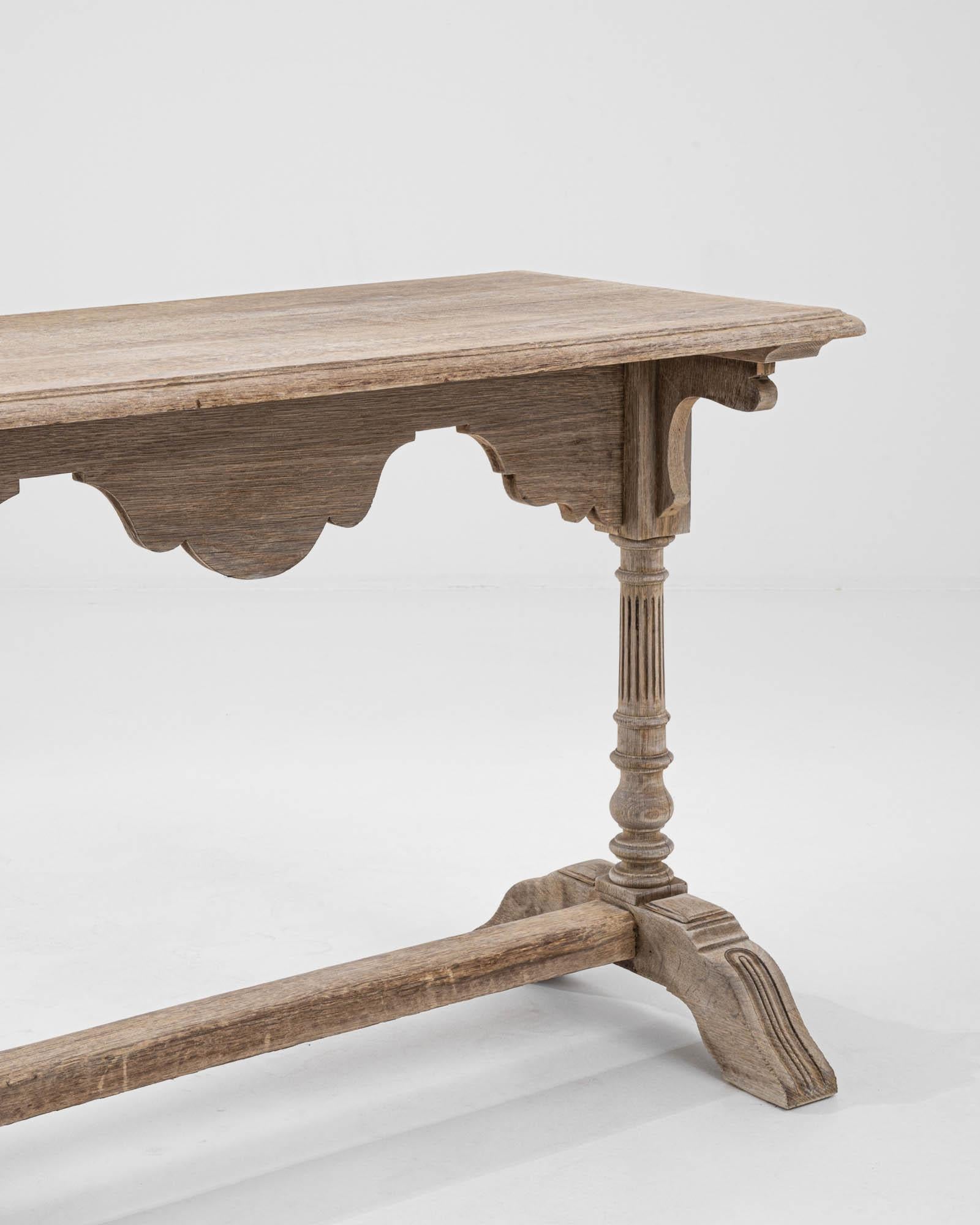 Early 20th Century Turn of the Century French Oak Bistro Table