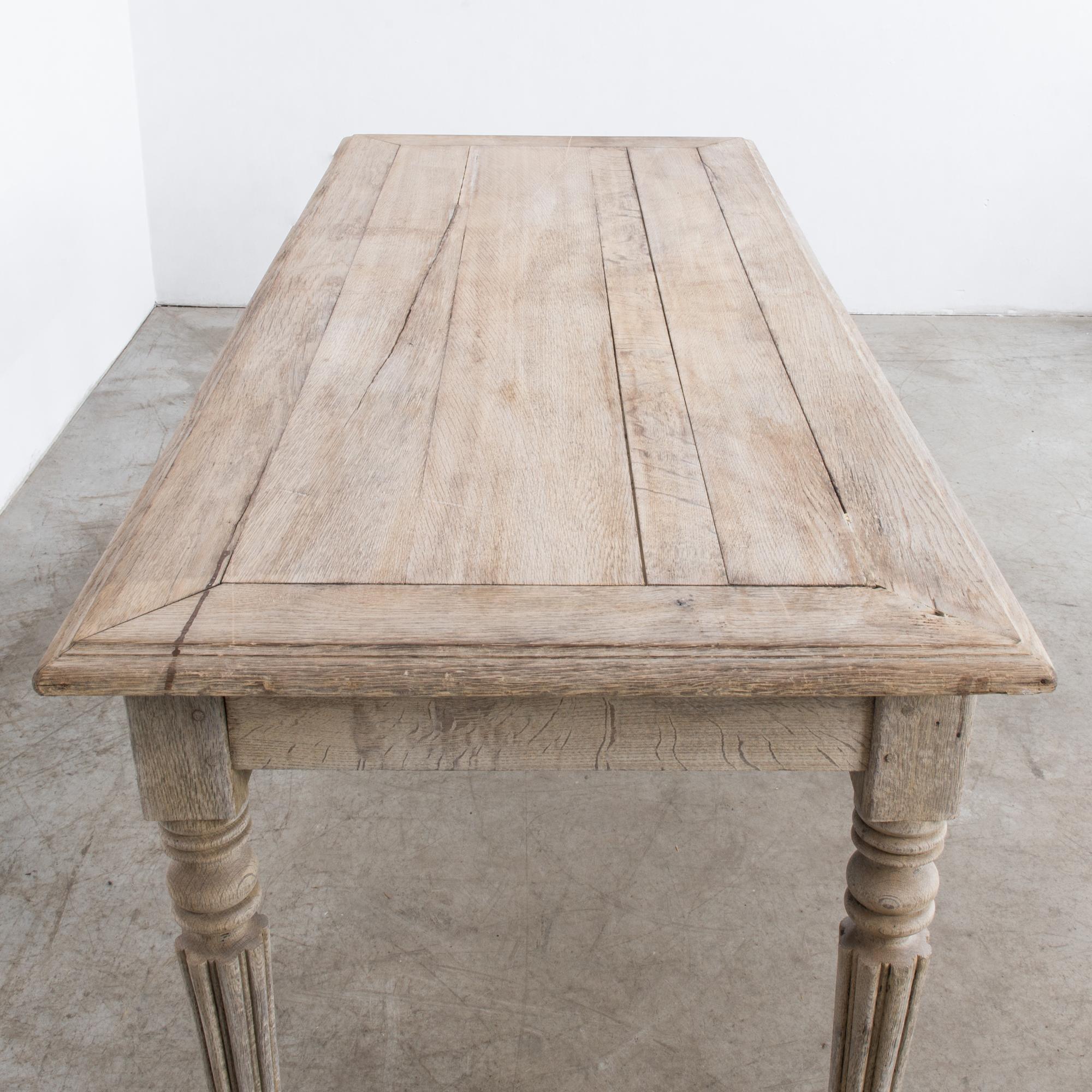 Turn of the Century French Oak Dining Table 2