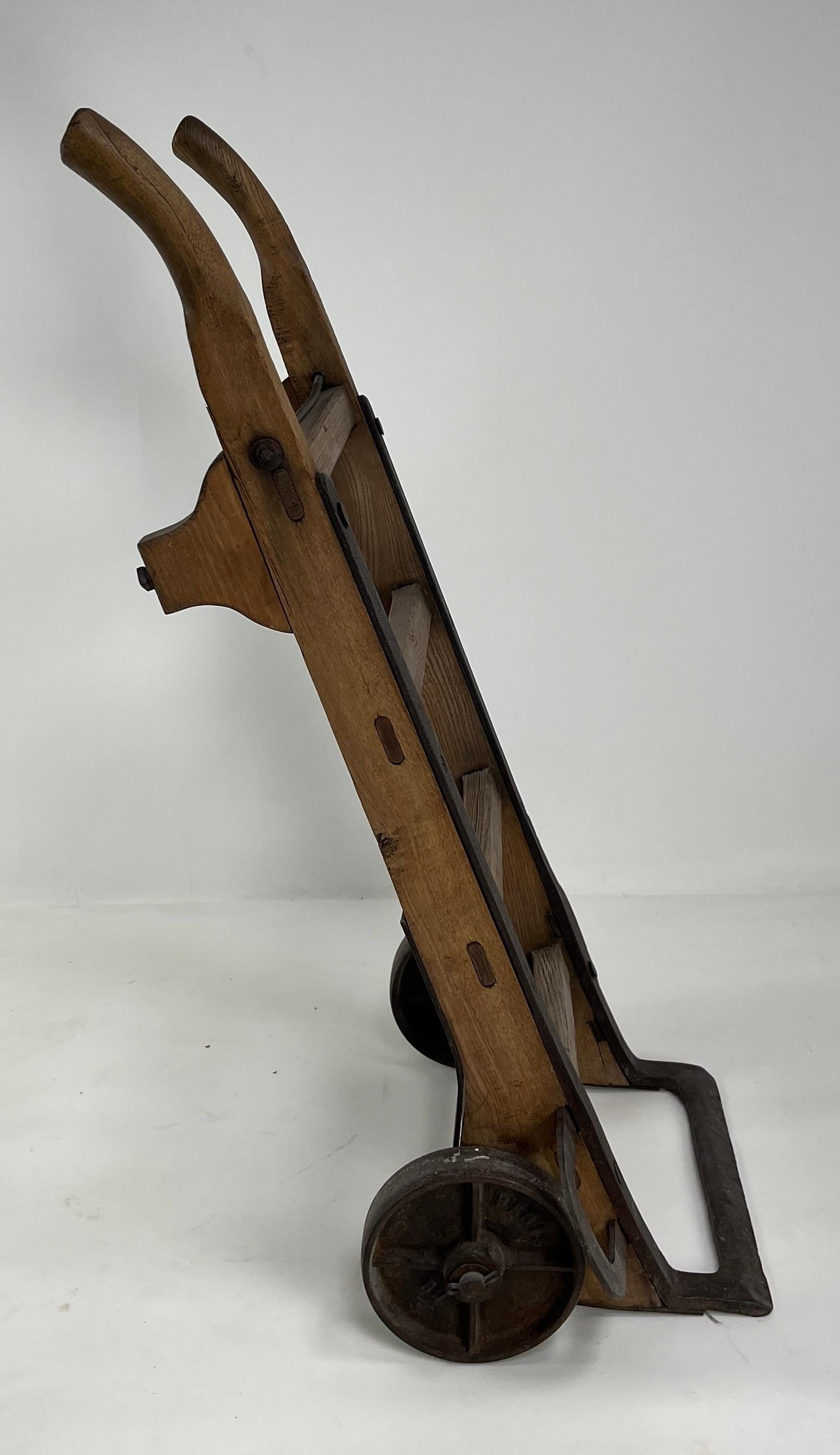 Turn-of-the-Century French Oak Dolly For Sale 5