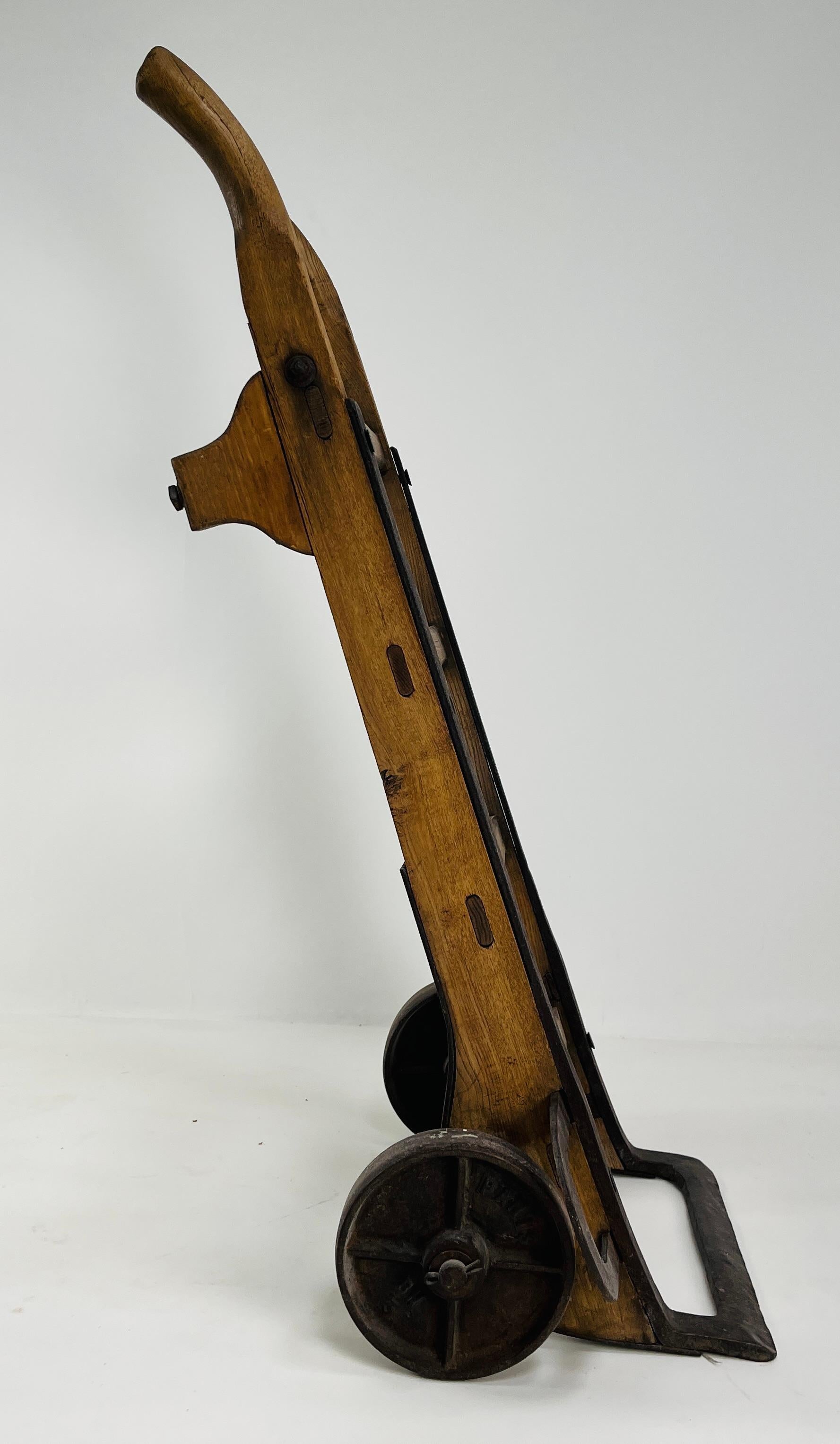 Turn-of-the-Century French Oak Dolly For Sale 6