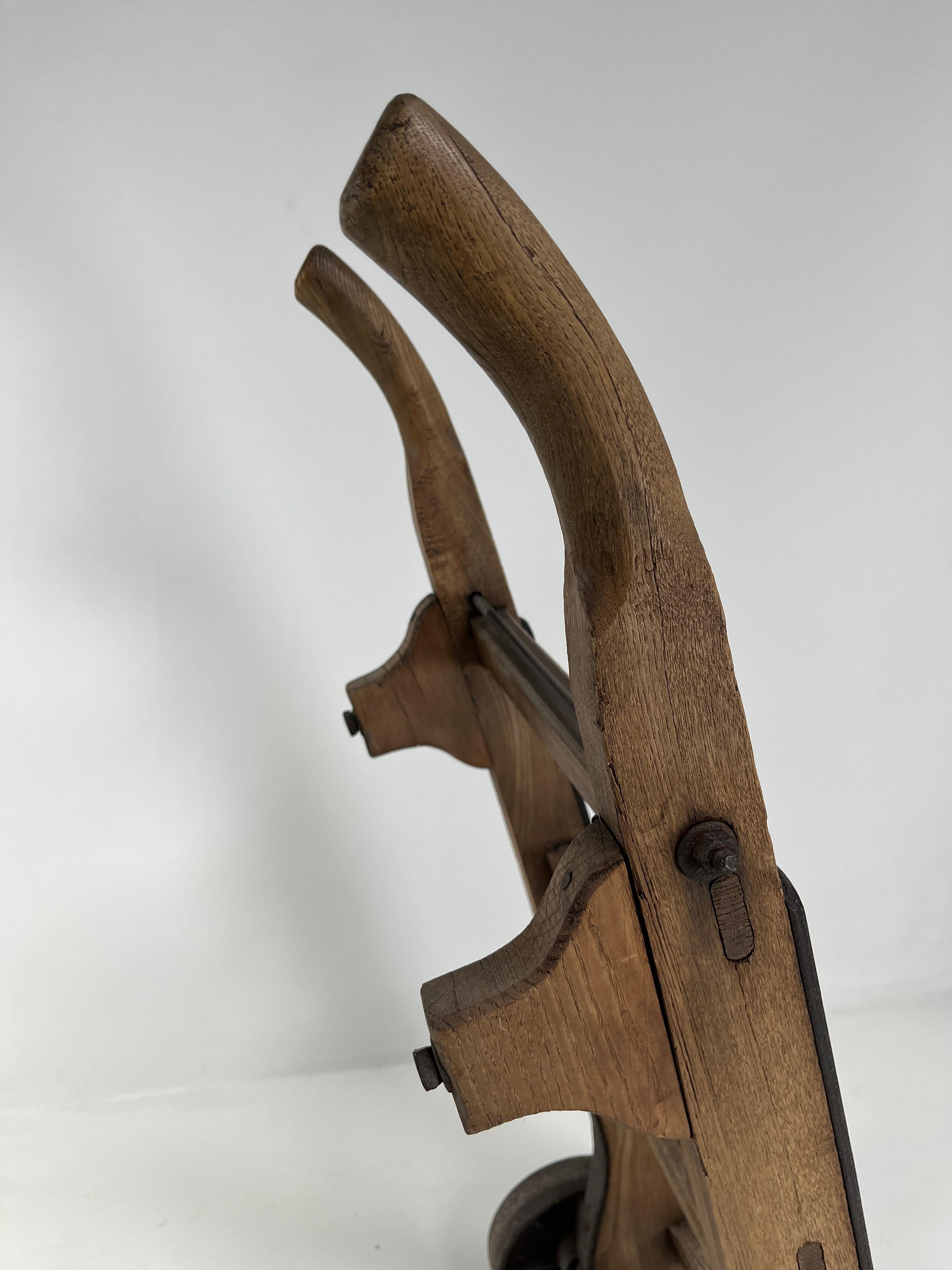 Turn-of-the-Century French Oak Dolly For Sale 7