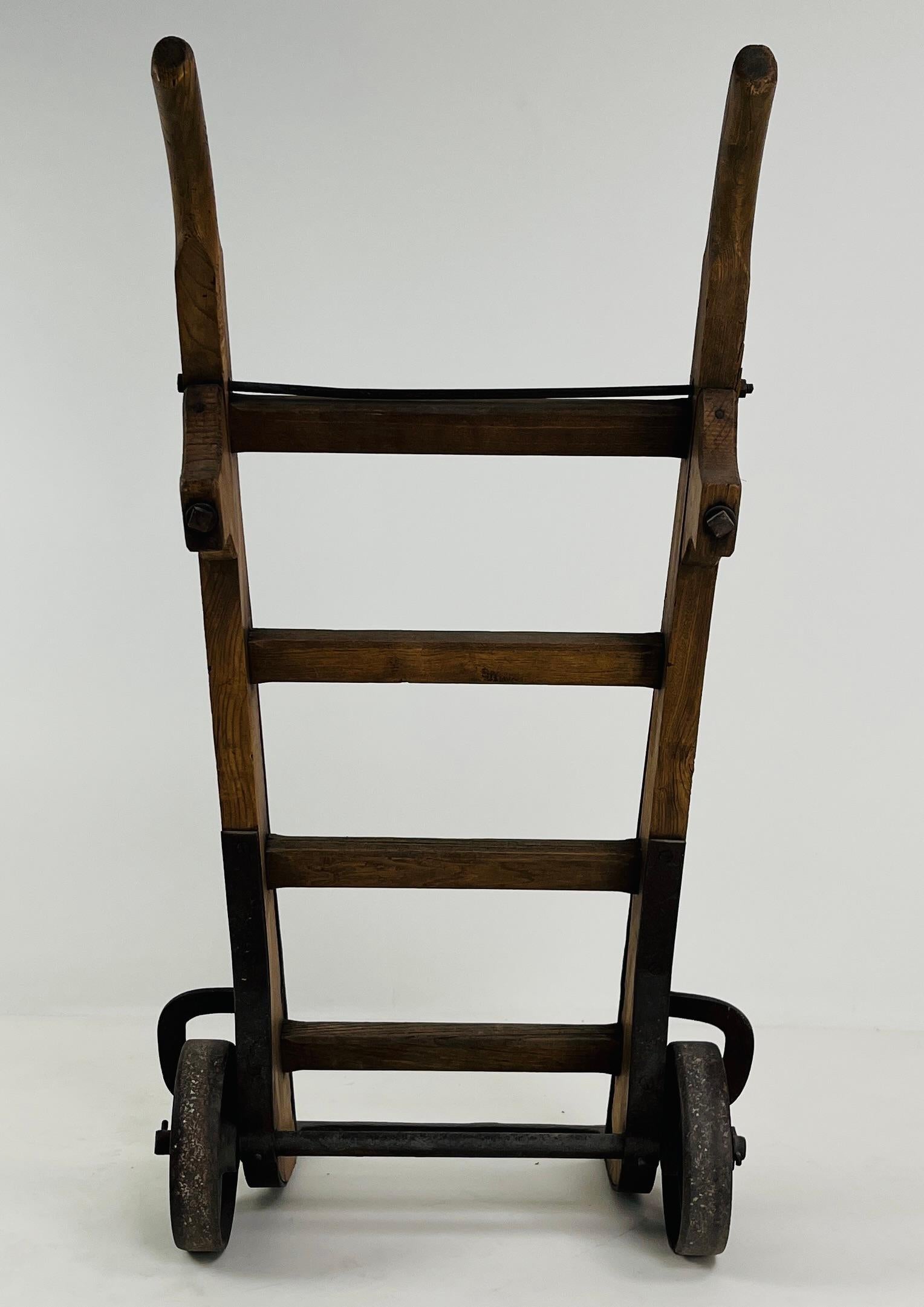 Turn-of-the-Century French Oak Dolly For Sale 8
