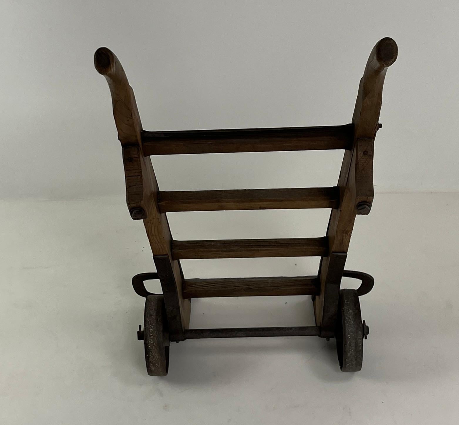 Turn-of-the-Century French Oak Dolly For Sale 9