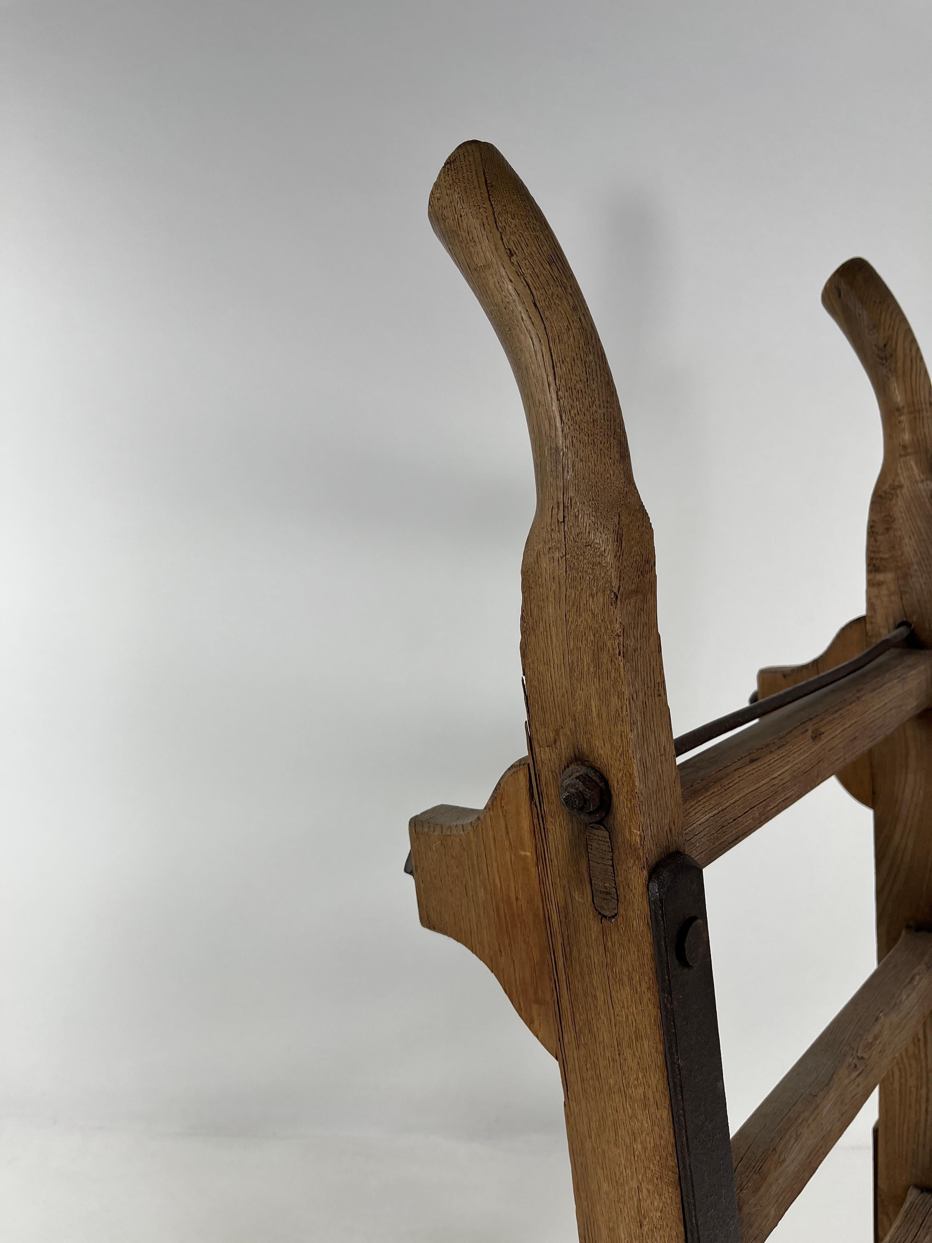 Turn-of-the-Century French Oak Dolly For Sale 2