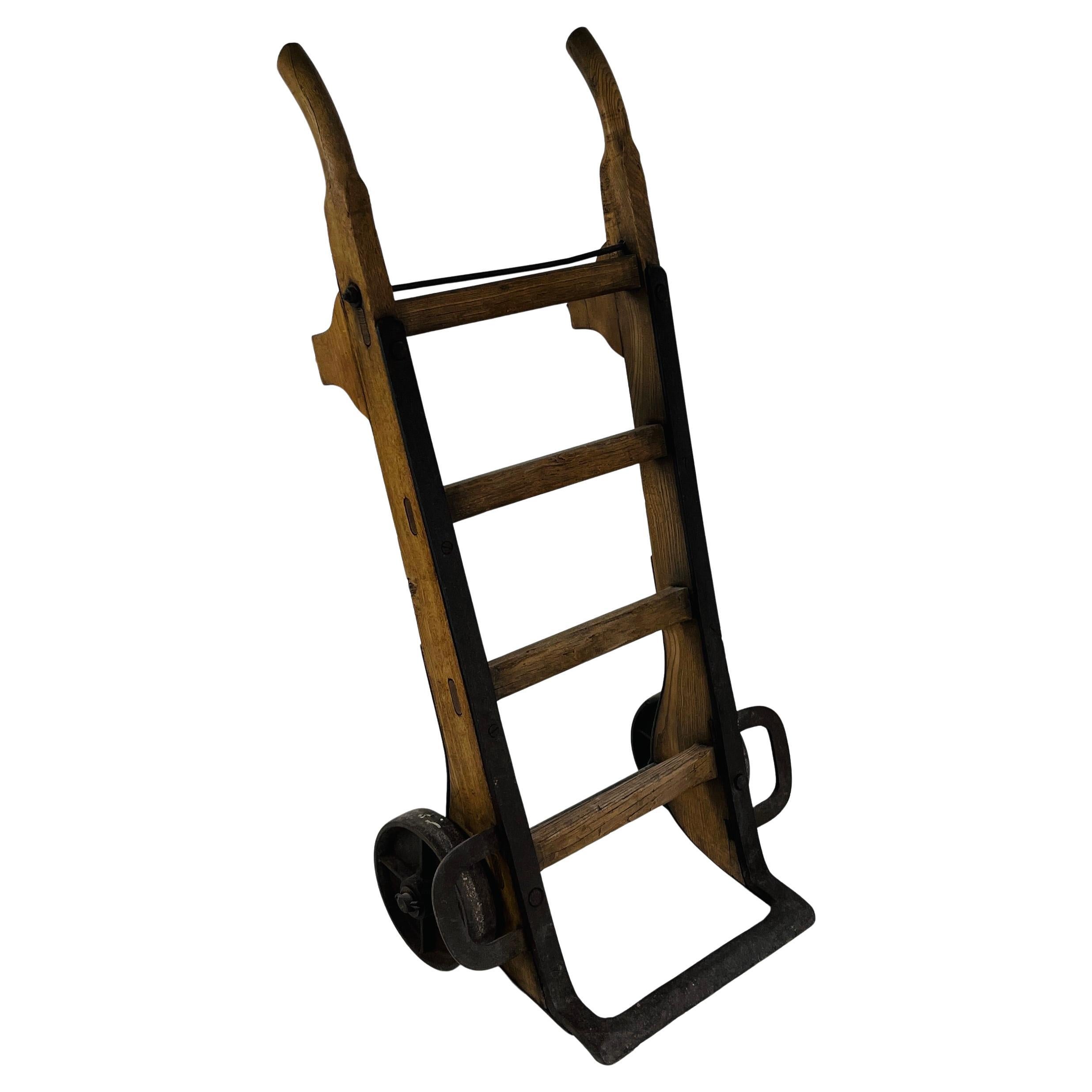 Turn-of-the-Century French Oak Dolly For Sale