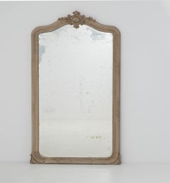 Turn of the Century French Oak Mirror