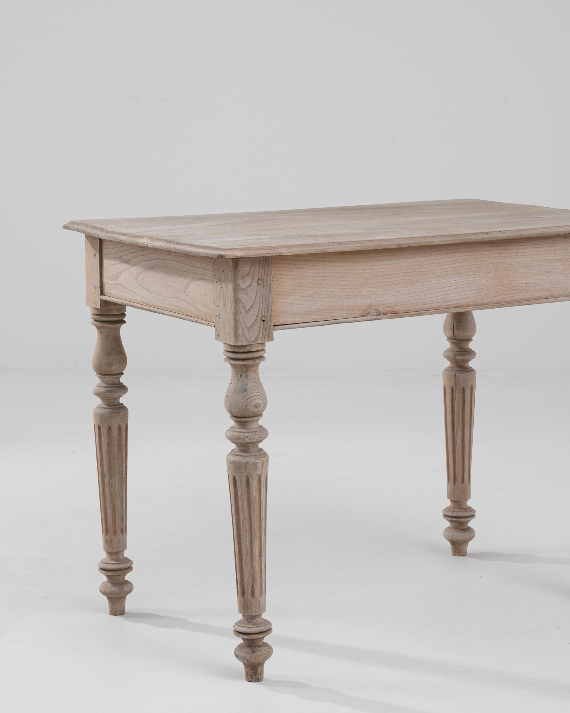 Early 20th Century Turn of the Century French Oak Side Table