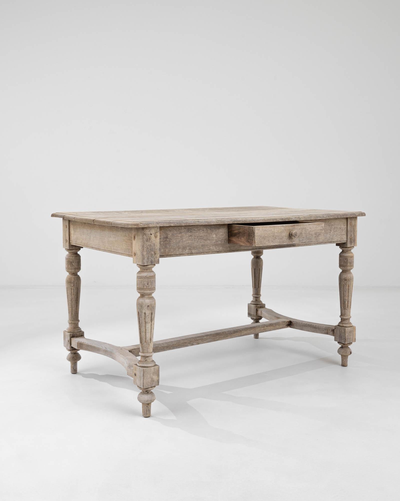 Early 20th Century Turn of the Century French Oak Table