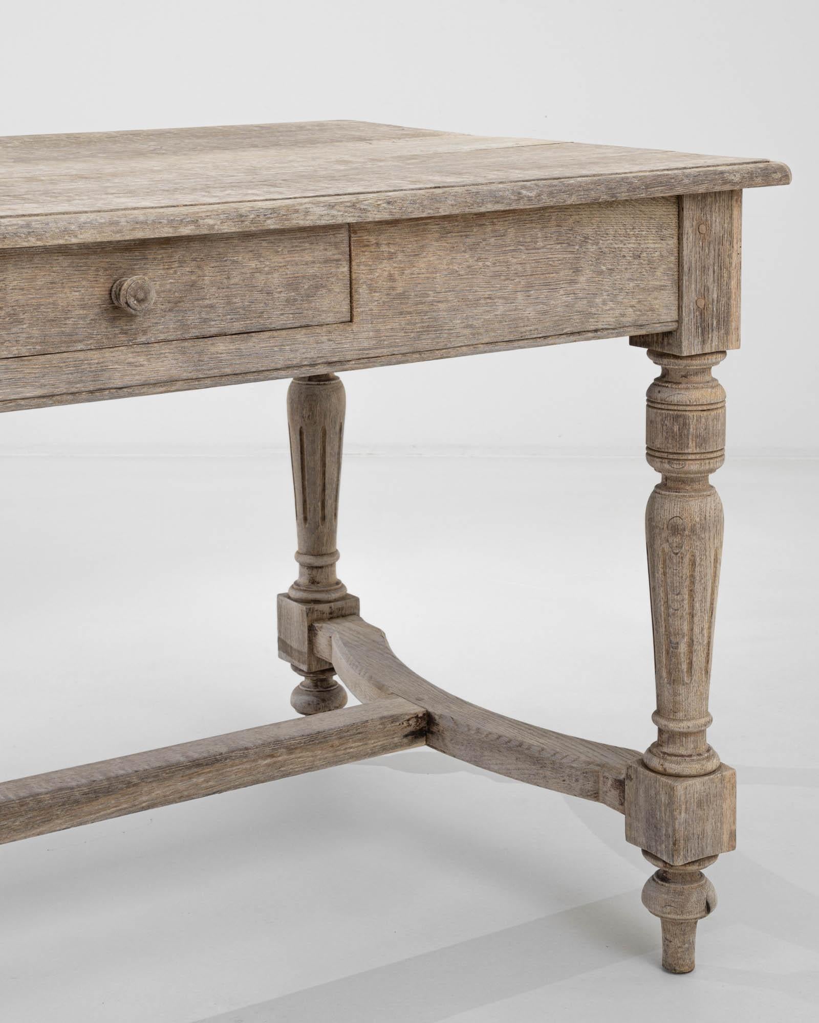 Turn of the Century French Oak Table 2