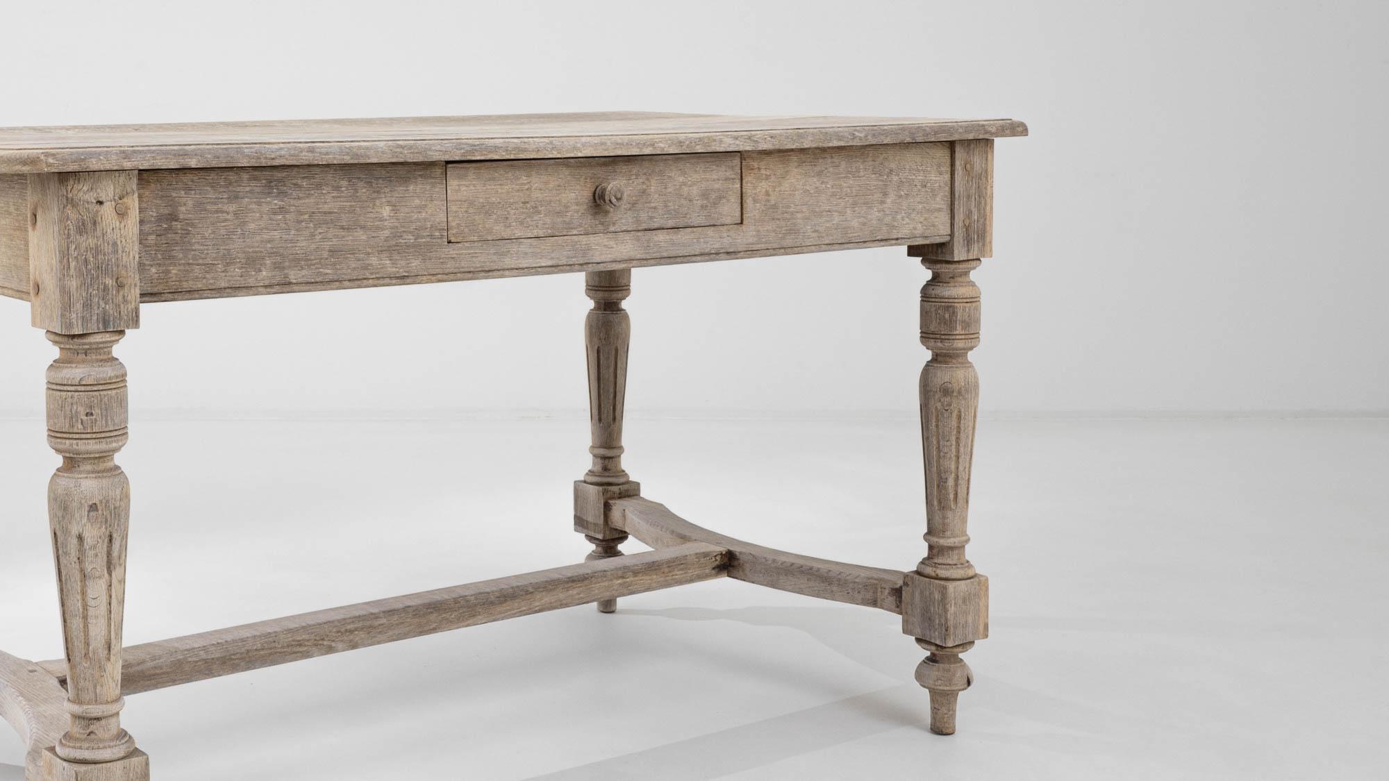 Turn of the Century French Oak Table 3