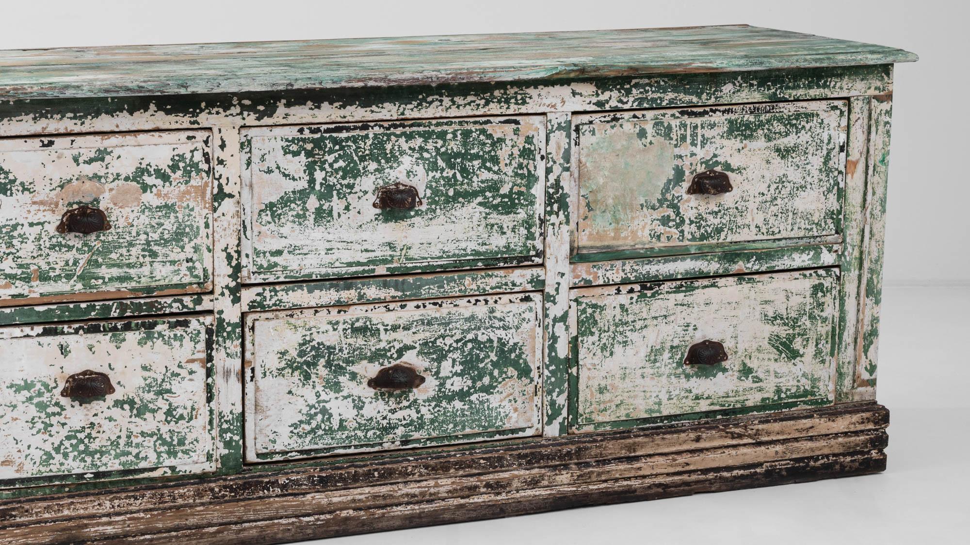 Turn of the Century French Patinated Chest of Drawers For Sale 3