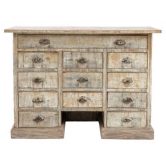 Antique Turn of the Century French Patinated Chest of Drawers