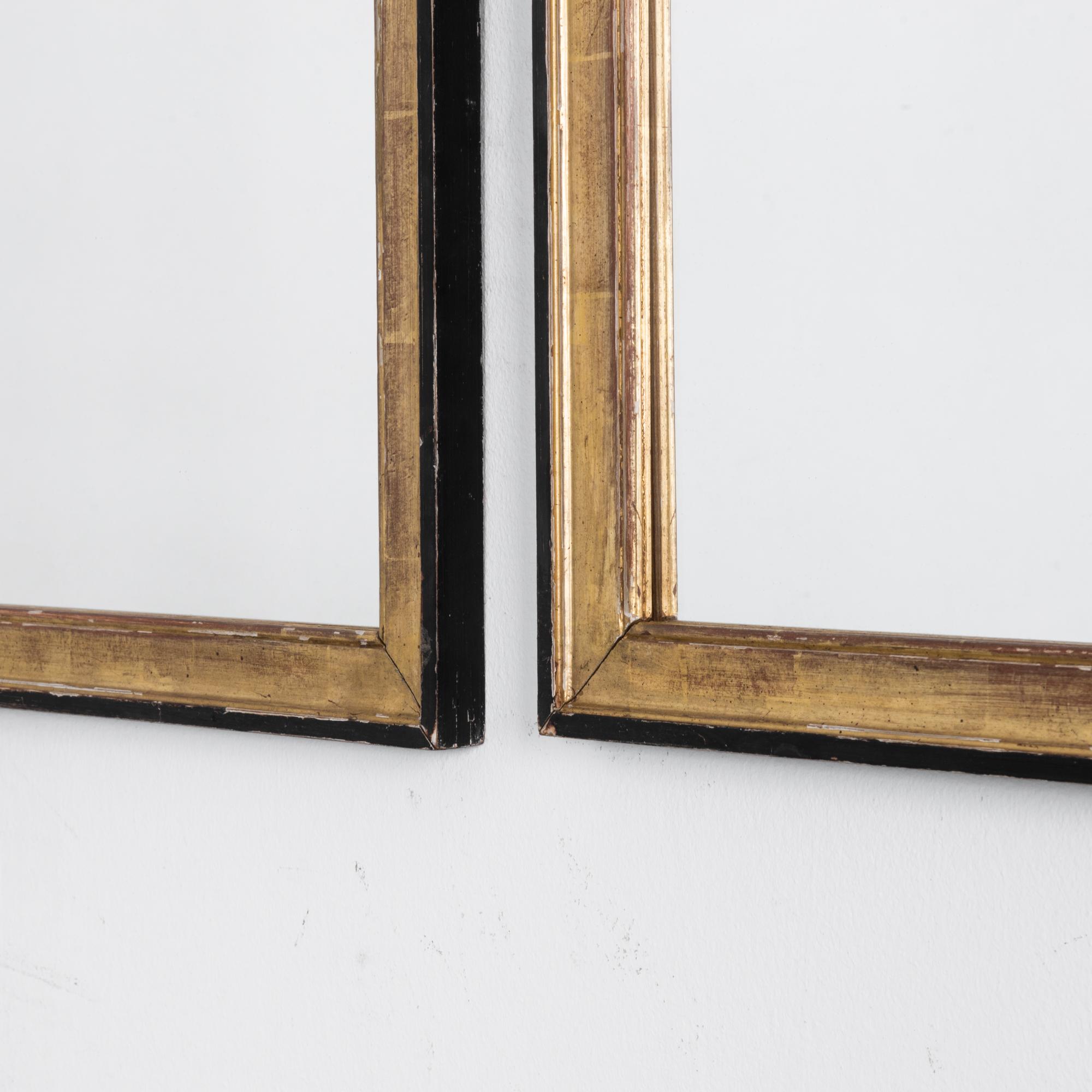 19th Century Turn of the Century French Provincial Mirrors, a Pair