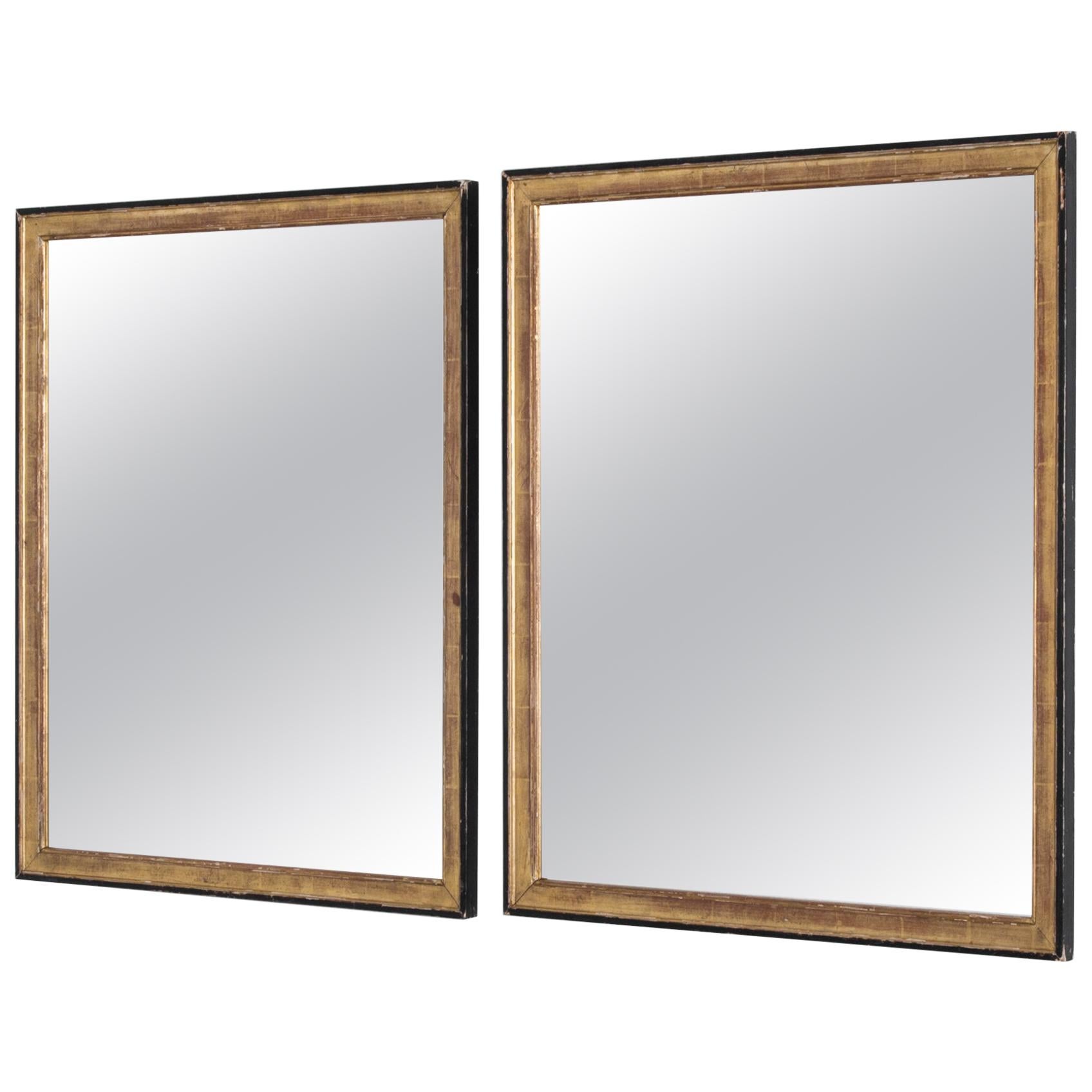 Turn of the Century French Provincial Mirrors, a Pair