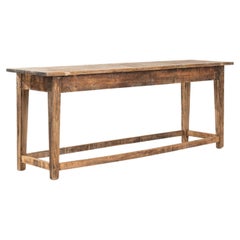 Turn of the Century French Rustic Wooden Table