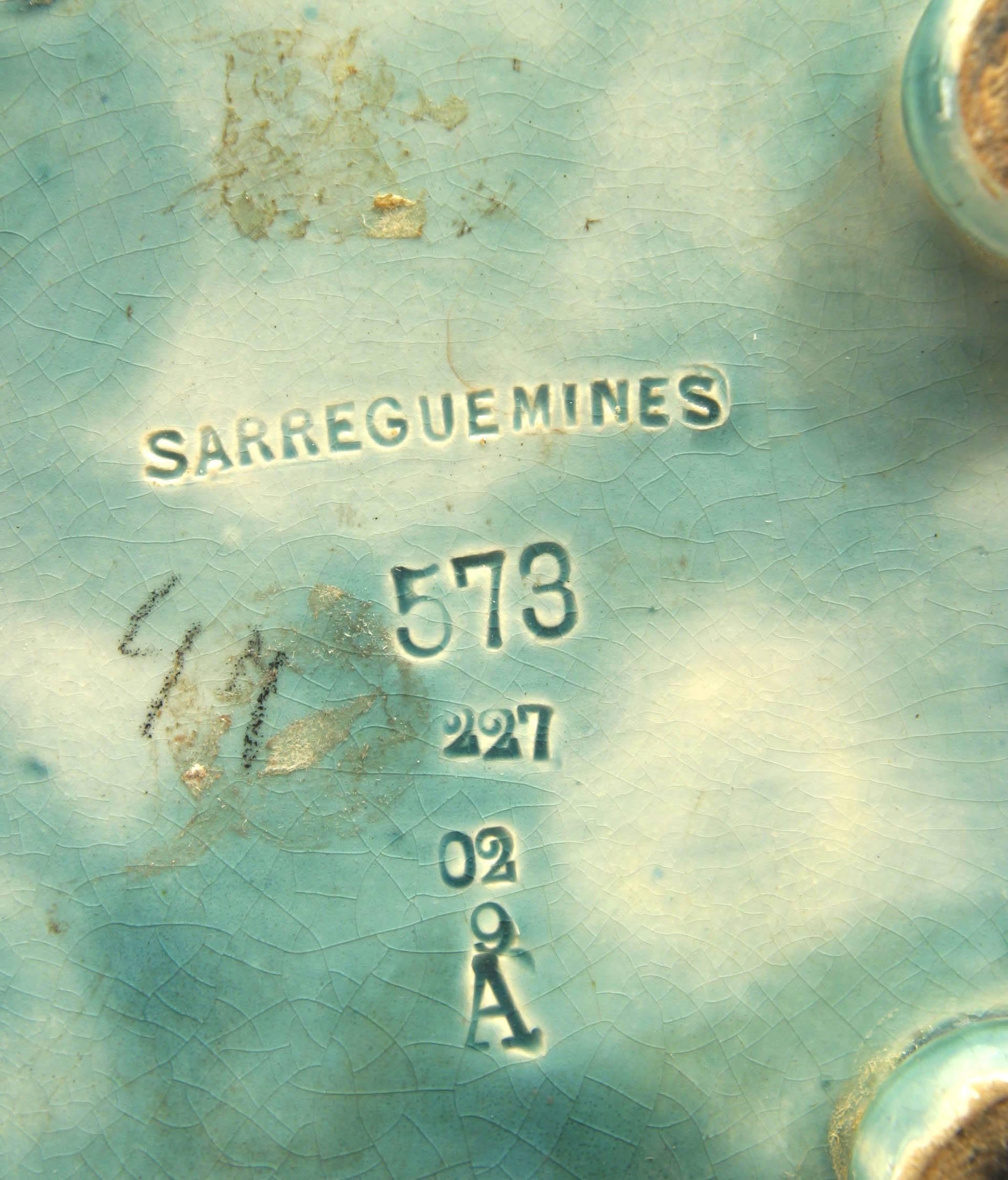 Vaso Continentale Tedesco in Porcellana Blu con Airone in vendita 3