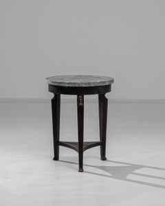 Turn of the Century French Side Table with Marble Top