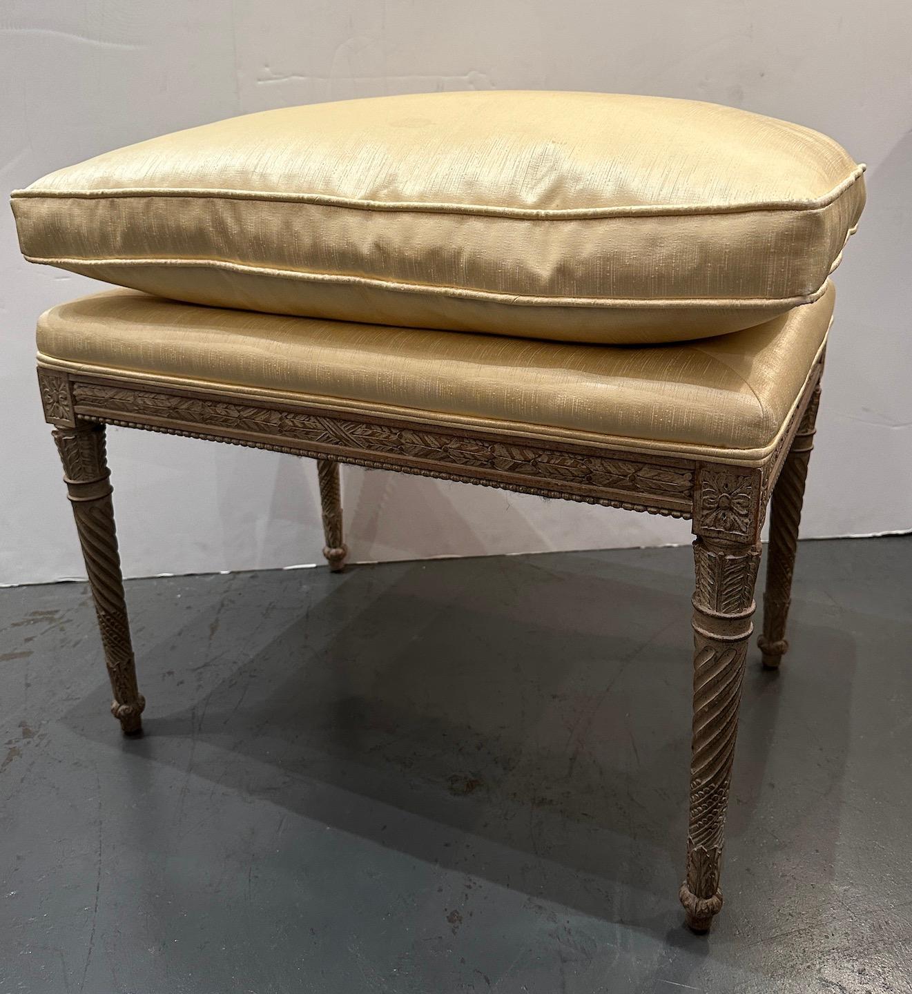 Turn-of-the-Century, French, Spiral Leg Bench For Sale 1