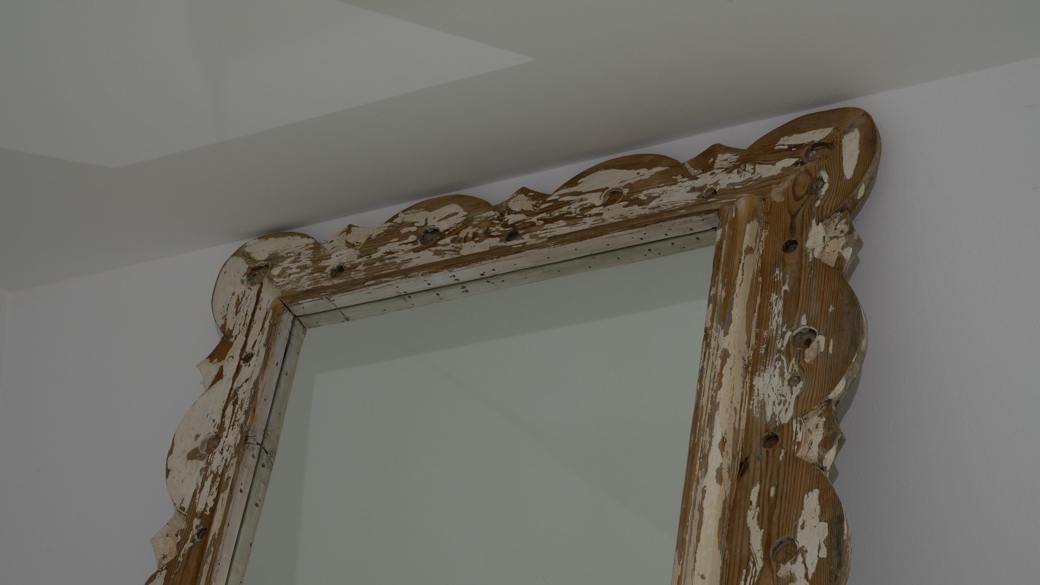 Turn of the Century French Tall Patinated Mirror 2