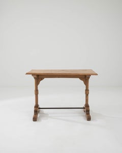 Table de bistrot française du début du siècle en bois
